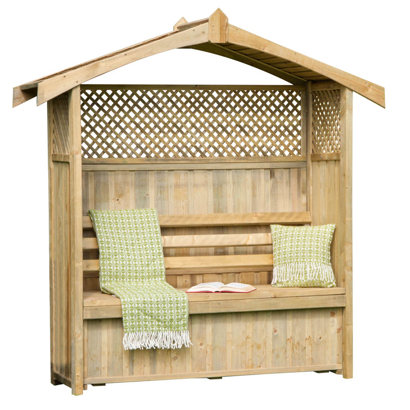 Garten Living Rosenbogen Millville mit Bank aus Holz & Bewertungen